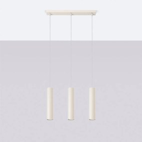 Lampa wisząca LAGOS 3L beżowa SOLLUX  LIGHTING