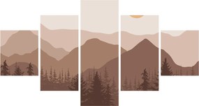 Obraz - Góry Brunatne N⁰1 (125x70 cm)