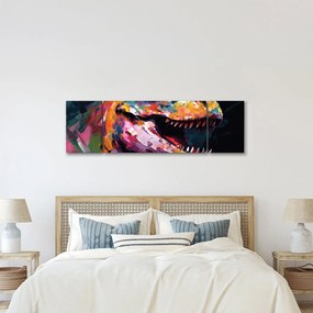Obraz - Dinozaur, malarstwo (170x50 cm)