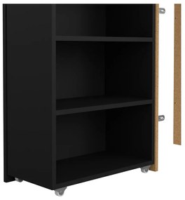 Czarny zagłówek 145x80 cm Naia – Tvilum