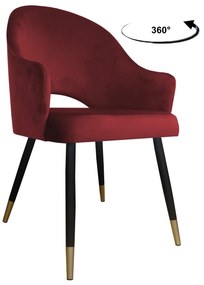 Krzesło obrotowe Velvet podstawa czarno-złota MG31
