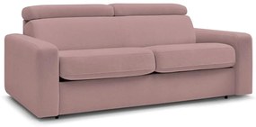 Różowa rozkładana sofa 215 cm Monaco – Bobochic Paris