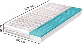 Piankowy materac 7 strefowy H3 160x200 G3-M80