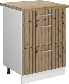 Szafka dolna do kuchni dąb rzemieślniczy 60x60x81.6 r-line