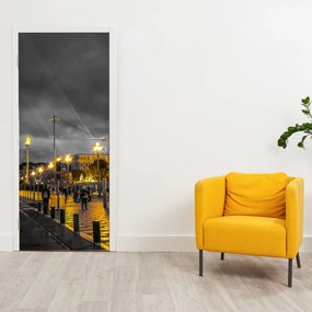 Fototapeta na drzwi - Diabelski młyn w ciemności (95x205cm)