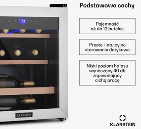 Klarstein Vinamour 12 Uno Chłodziarka do wina