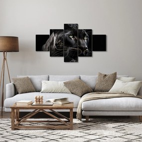 Obraz - Czarna Pantera (125x70 cm)