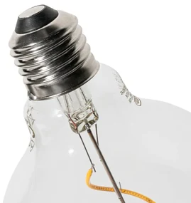 Zestaw 5 Żarówka LED E27 z możliwością ściemniania, spiralny filament G95 4W 270lm 2700K