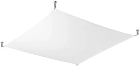 Biały nowoczesny plafon z tkaniny 140x140 cm - EX660-Uvefi