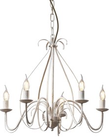 Klasyczny żyrandol kremowy 5-punktowy - Giuseppe