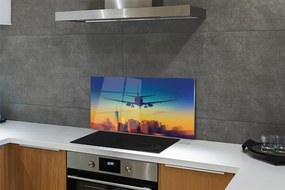 Panel nad Blat Kuchenny Samolot o Zachodzie Słońca