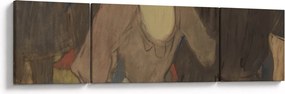 Obraz - Henri de Toulouse-Lautrec, La Goulue and Her Sister, reprodukcje (170x50 cm)