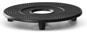 Czarna żeliwna podstawka pod czajnik Bredemeijer Jing, ⌀ 13,4 cm