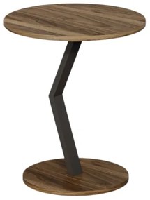 Stolik boczny, kawowy, orzech