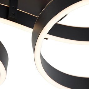 Lampa sufitowa antracytowa z 3-stopniowym ściemnianiem LED - FrankDesignerski Oswietlenie wewnetrzne