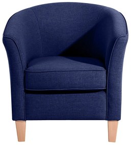 Granatowy fotel Max Winzer Livia Dark Blue