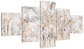 Obraz - Irysy (125x70 cm)