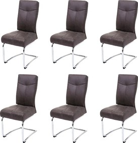 Krzesło do jadalni MCW-G56 (zestaw 6 sztuk), szary