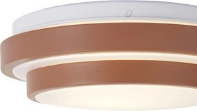 Nowoczesna lampa sufitowa Sienna z białym kloszem 25 cm IP44 - Walden