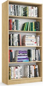 Duży regał na książki dąb sonoma P7-F16