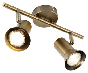 Sufitowy reflektor brązowy obrotowy i pochylany - Karin 2