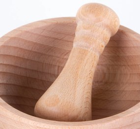 Moździerz z drewna bukowego, Ø 10,5 cm