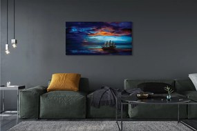 Zdjęcie na płótnie Wieczorny Rejs Statkiem