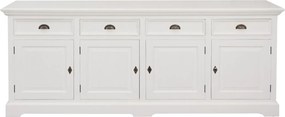 Komoda Brighton 4 drzwi + 4 szuflady white