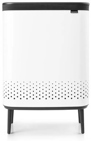 Biały metalowy kosz na pranie 90 l Bo Hi – Brabantia