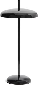 Czarna lampa stołowa LED ze ściemniaczem z metalowym kloszem (wysokość 35 cm) Porte – Kave Home