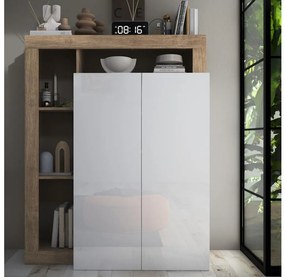 Szafa LENOR biała/jasny dąb