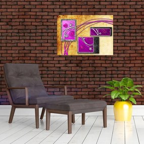 Obraz na szkle abstrakcji (70x50 cm)