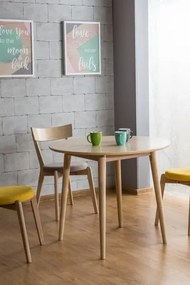 Krzesło drewniane NELSON dąb miodowy/ szare SIGNAL