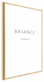 Plakat Balance 40x60 cm z ramą złotą z marginesem ARTGEIST B