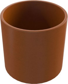 Umywalka betonowa nablatowa okrągła bez otworu na baterię 41 x 40 cm BENE | różne kolory : Kolor - Ceglasty