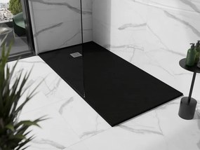 Mexen Stone+ brodzik kompozytowy prostokątny 200 x 80 cm, czarny - 44708020