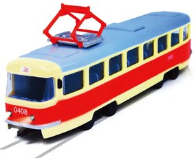 Rappa Tram, który ogłasza przystanki w językuczeskim PRAGUE , 28 cm