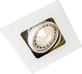 Inteligentny reflektor wpuszczany biały z WiFi GU10 z możliwością przechylania - Artemis