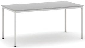 Stół jadalniany, 160x80 cm, szara podstawa, szary