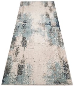 Nowoczesny beżowo-szary przecierany chodnik dywanowy T5-N71