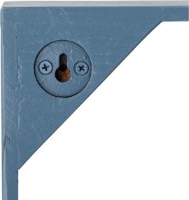 Niebieska wielopoziomowa półka z drewna z recyklingu 70 cm Bekka – Bloomingville