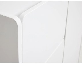 Biała szafka 80x100x40 cm Bera – Unique Furniture