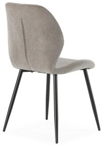 Jasnoszare tapicerowane krzesła zestaw 4 szt. Ansu – Marckeric