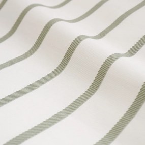 Zielono-kremowa bawełniana pościel dwuosobowa 230x220 cm Hampton Stripe – Bianca