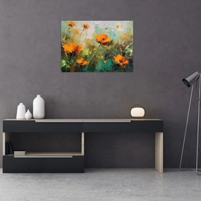 Obraz na szkle - Kwiaty (70x50 cm)