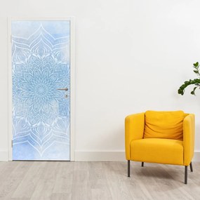 Fototapeta na drzwi - Zimowa mandala (95x205cm)