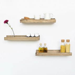 Półka Apol Walnut, 3 szt.
