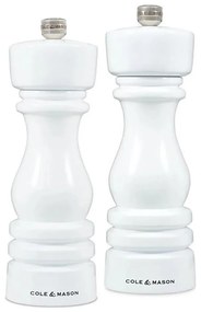 Cole&Mason - Zestaw młynków do soli i pieprzu LONDON 2 szt. 18 cm buk/biały