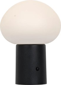 Zestaw 2 akumulatorowych lamp stołowych LED Grzyb czarny - Louise