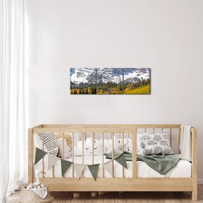 Obraz - Maroon Peak (z zegarem) (90x30 cm)